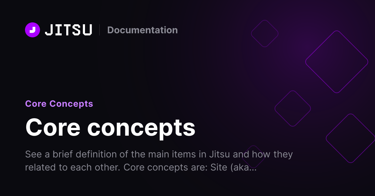 Core concepts | Jitsu Docs
