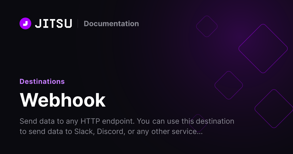 Webhook | Jitsu Docs