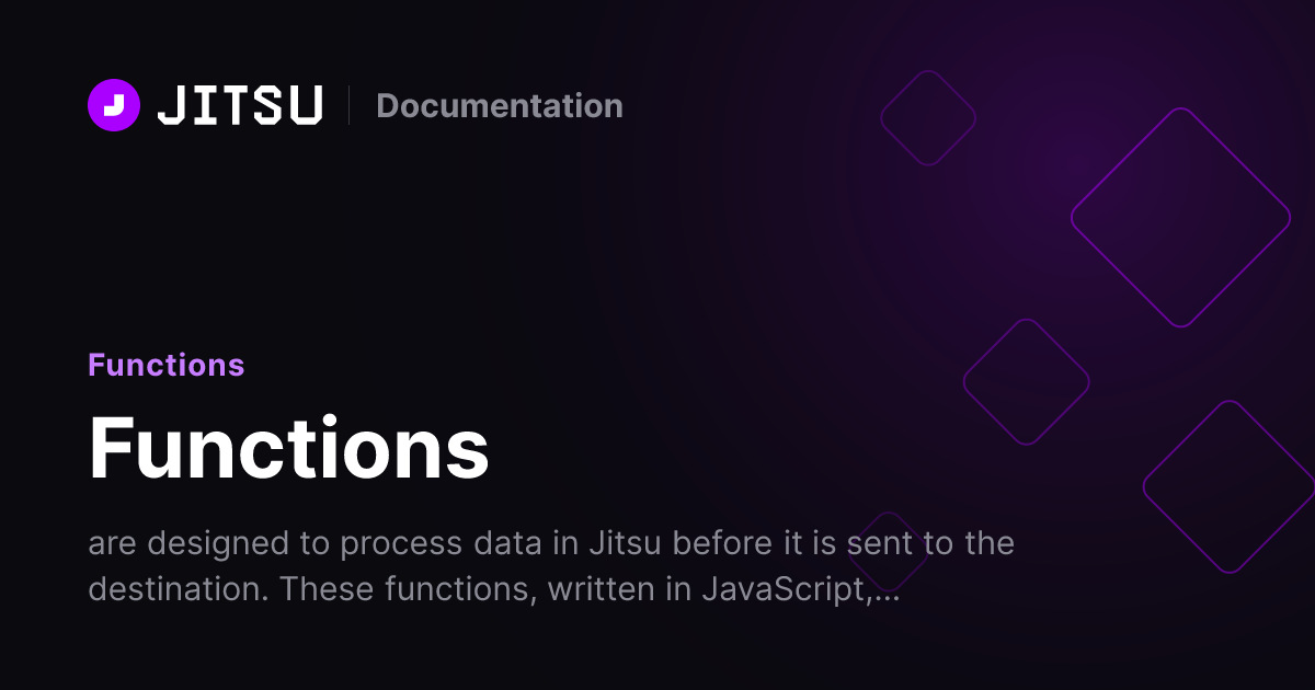 Functions | Jitsu Docs