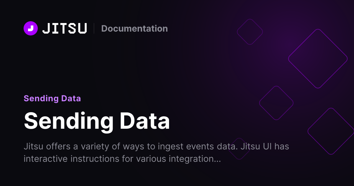 Sending Data | Jitsu Docs